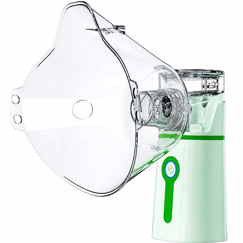 Portatīvais tīkliņnebulizators, medicīniskais inhalators, pārnēsājamais acu tipa smidzinātājs inhalācijām