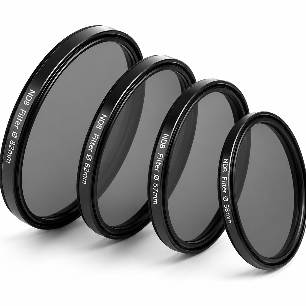 ND8 neitrālais blīvuma filtrs 55 mm, 3 soļu ND gaismas samazināšanas filtrs, neitrālais ND8 objektīva filtrs, ND8 fotofiltrs