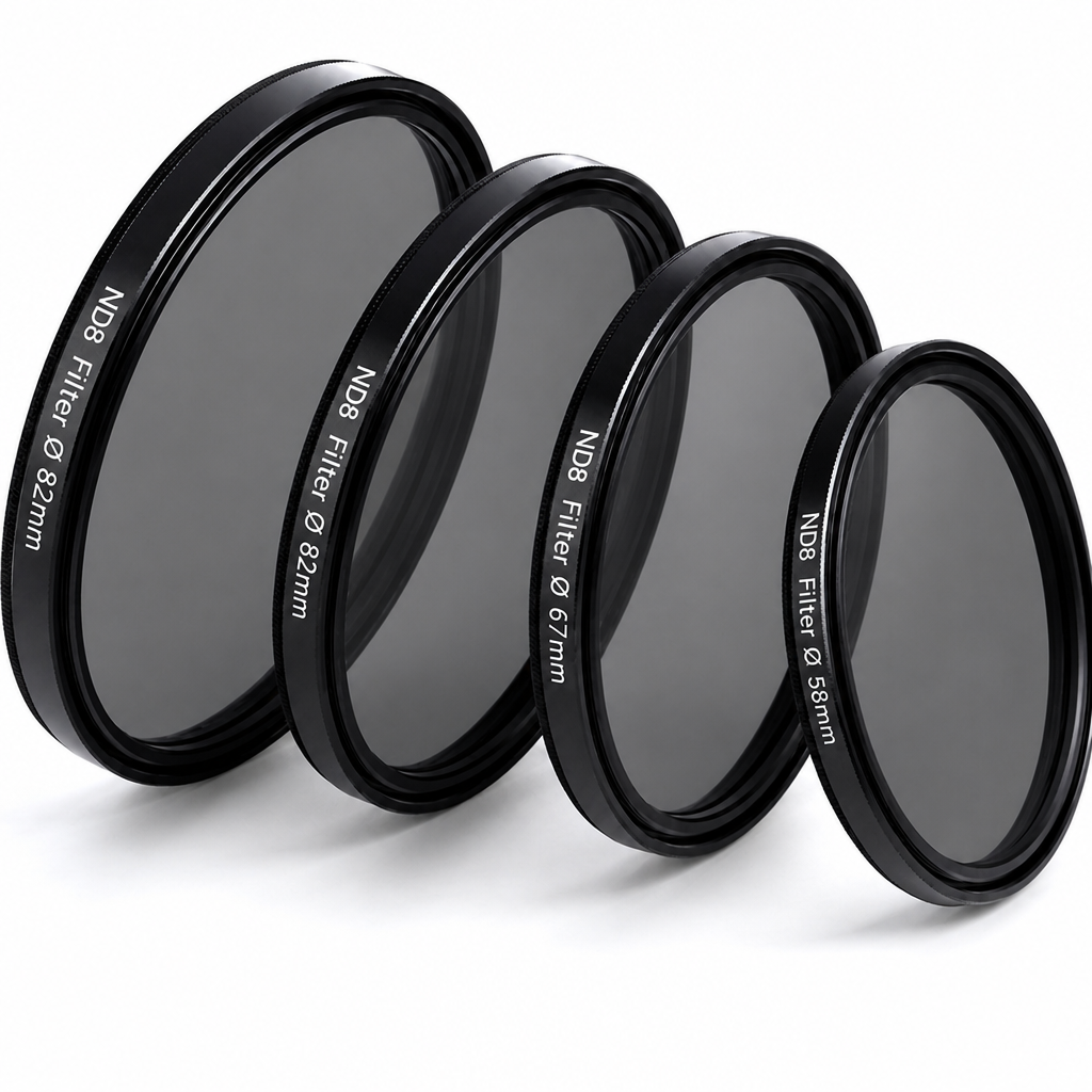 ND8 neitrālais blīvējuma filtrs 58mm, 3 soļu ND filtrs, ND8 objektīva filtrs, neitrālā blīvuma ND filtrs