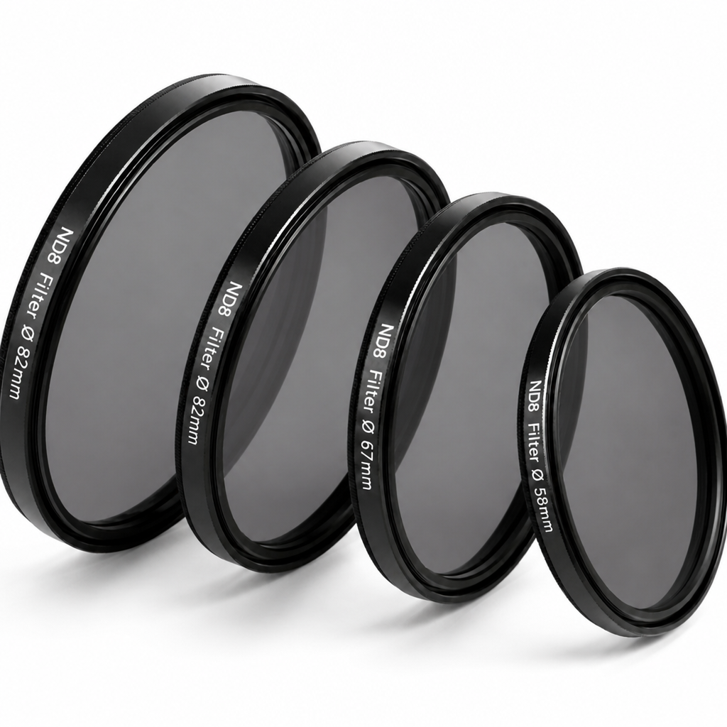 ND8 neitrālais pelēkais filtrs 72mm, 3 stopu ND filtrs, ND8 gaismas samazināšanas filtrs, 72mm ND optiskais filtrs