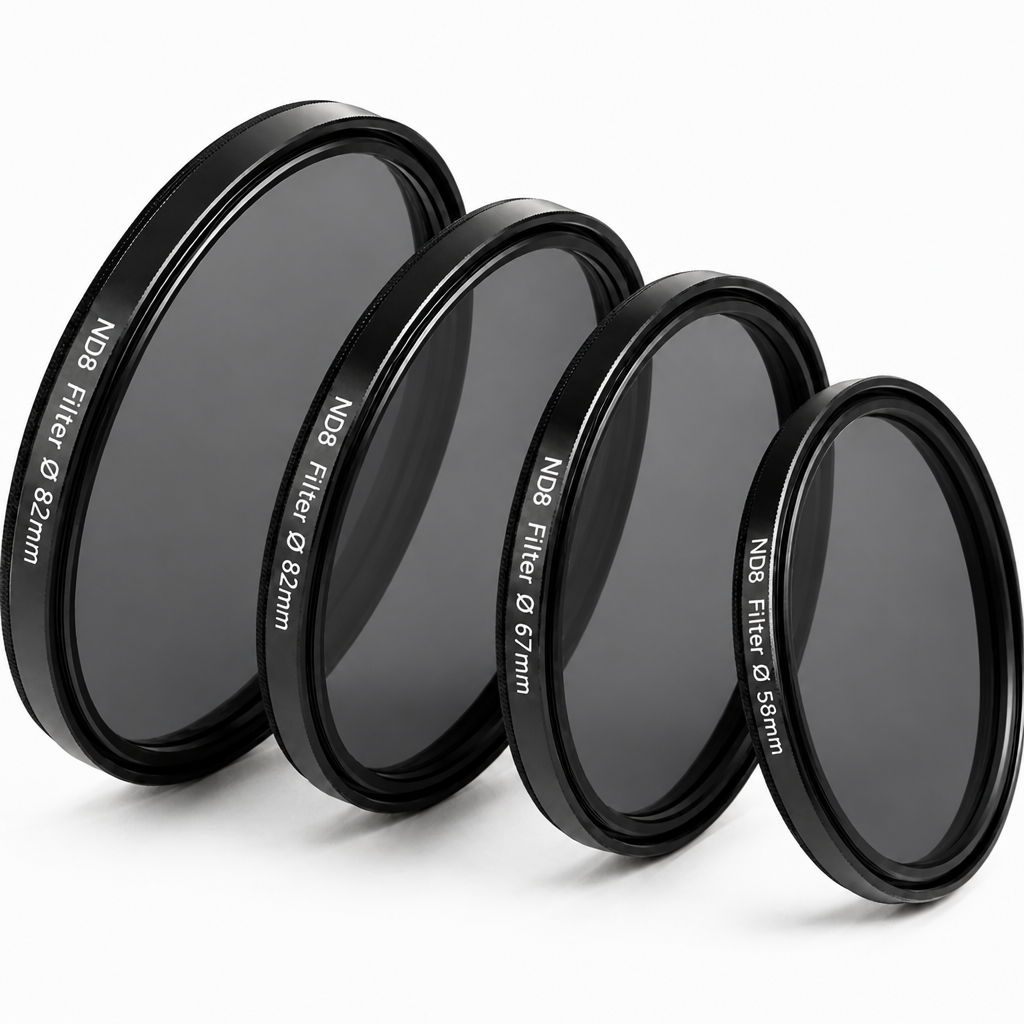 ND8 neitrālais blīvuma filtrs 82 mm, 3 soļu ND filtrs, ND8 objektīva filtrs, neitrālās gaismas samazinošais filtrs