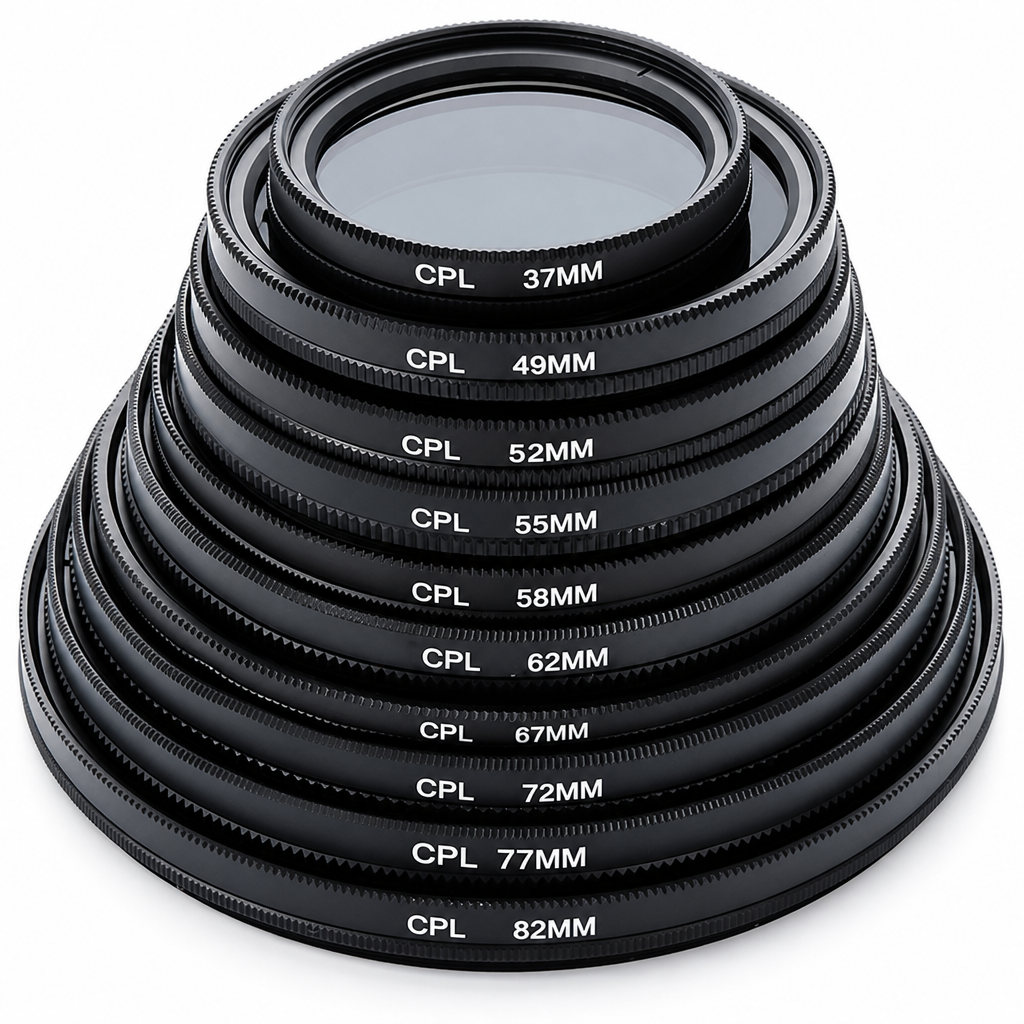 CPL filtrs 52 mm, apaļš cirkulārais polarizācijas filtrs kameru objektīviem, polarizējošais objektīva filtrs, cirkulārais CPL objektīva filtrs