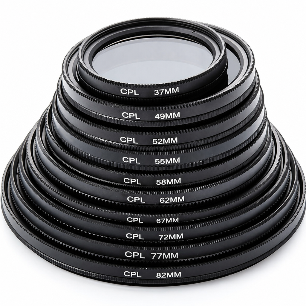 CPL filtrs 67 mm, cirkulārais polarizācijas filtrs fotoaparāta objektīvam, objektīva polarizators