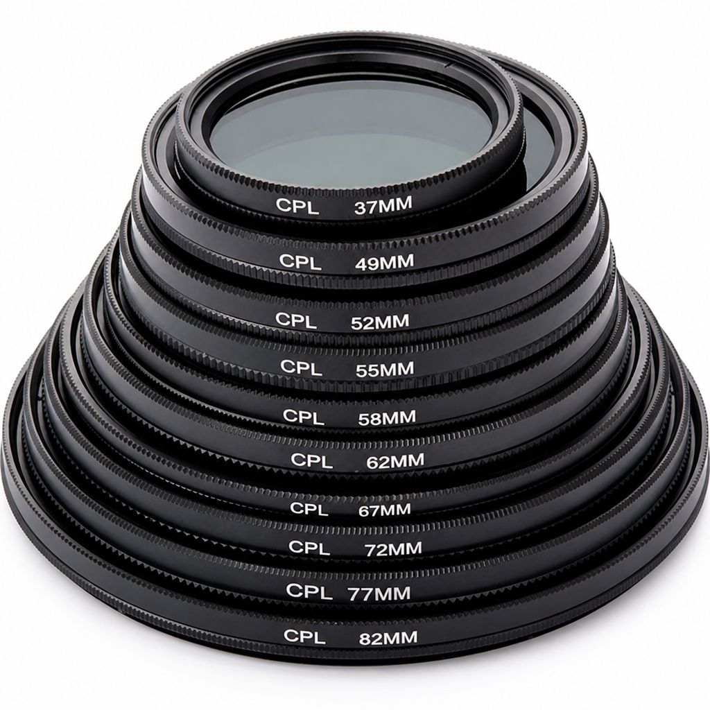 77mm CPL cirkulārais polarizācijas filtrs kameru objektīviem, CPL polārfiltrs, cirkulārais polarfiltrs