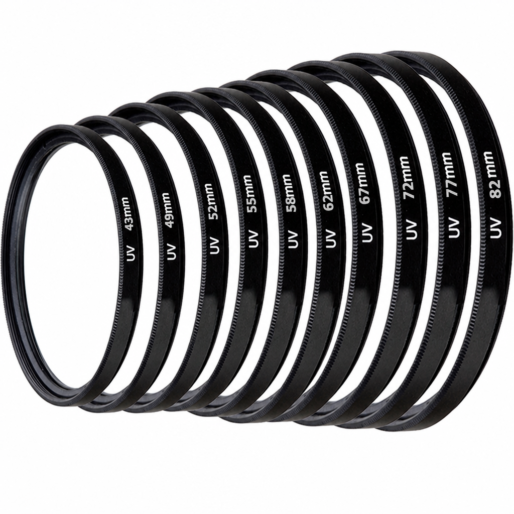 77mm UV filtrs kamerai, ultravioleto staru objektīva filtrs, objektīva aizsargfiltrs, kameras objektīva aizsargstikls
