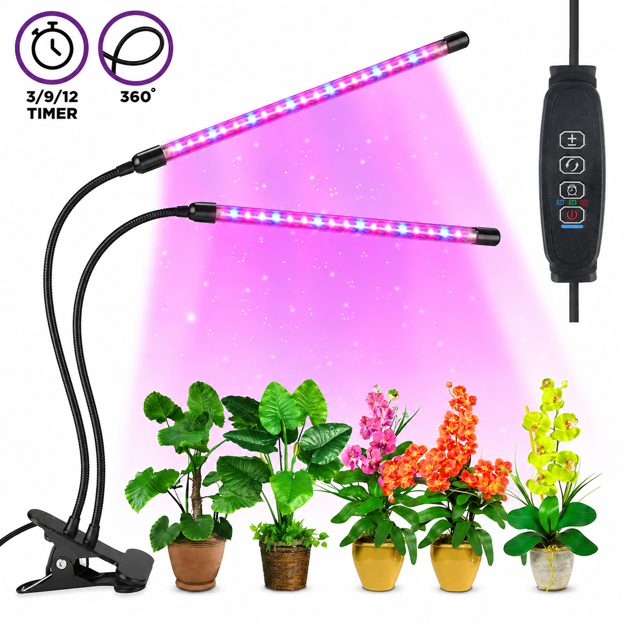 LED augu audzēšanas lampa iekštelpām, pilna spektra augu gaisma, istabas augu audzēšanas apgaismojums, augu fitolampa
