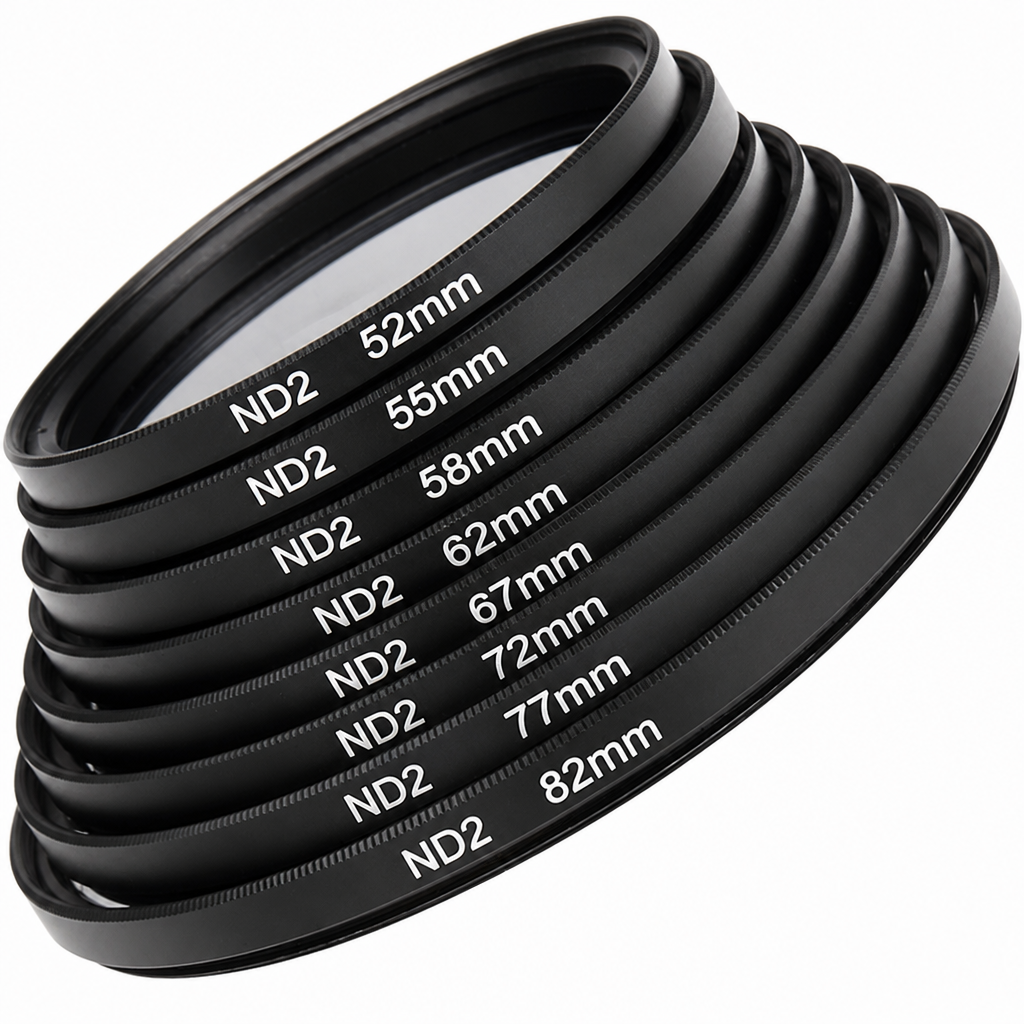 ND2 neitrālā blīvuma filtrs 58mm, 1 soļa ND filtrs, fotoaparāta objektīva ND2 filtrs, neitrālais ND objektīva filtrs