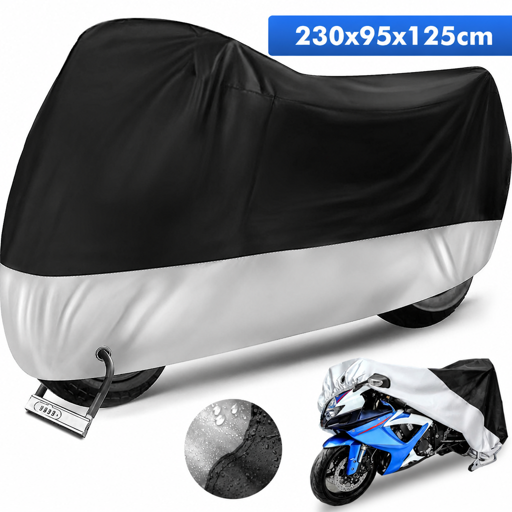 Motocikla pārsegs 230×95×125 cm, moto pārvalks, motorollera pārsegs