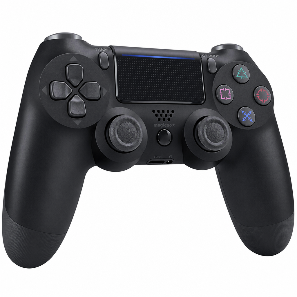 Bezvadu spēļu pults PlayStation, ar skārienpaneli, Bluetooth kontrolleris, melna krāsa, spēļu kontrolieris, bezvadu džoistiks