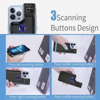 Mobiilne vöötkoodilugeja telefonile 1D ja 2D koodide jaoks, QR‑koodilugeja telefonile, telefonipõhine ribakoodiskanner 4