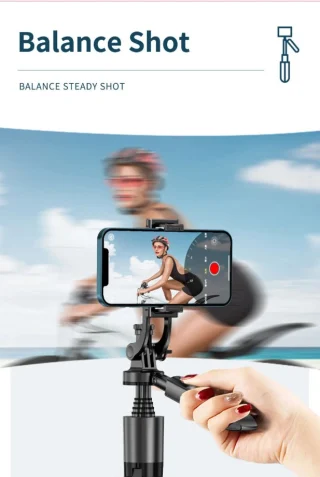 Selfipulk 360° pööratav kaugjuhtimispuldiga ja statiiviga, 360 kraadi pööratav selfipulk statiiviga, selfipulk-telefonistatiiv kaugjuhtimispuldiga 4