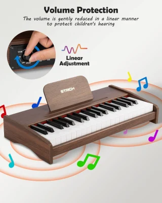 Mini klaviatuur 37 klahviga, elektrooniline mini digiklaver, süntesaator, digitaalne klahvpill 4