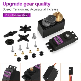 Servo MG996R, 360° pööratav metallhammasratastega servo RC mudelitele, RC servo, modellismiservo 2
