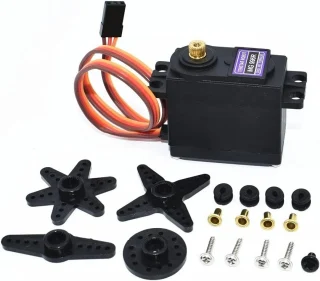 RC metallhammasrattaga servo MG996R, 180° pöördenurgaga metallhammasülekandega servo RC mudelitele, RC servo mootor, mudelismi servomootor 2