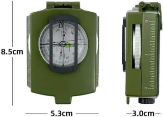 Sõjaväekompass roheline, taktikaline armee navigatsioonikompass, välilaagerduskompass, matkaja kompass 4