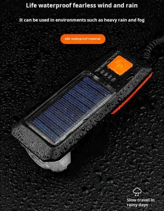 Jalgratta esituli must, USB-laetav jalgrattatuli komplekt, jalgratta LED-esituli, ratta esilamp 2