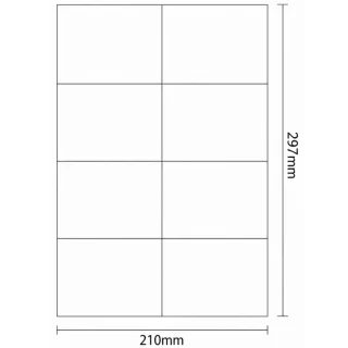 A4 kleebispaber, 105 × 74,2 mm tühjad ristkülikukleebised, 100 lehte, sildid ja kleebised, A4 etiketipaber, prinditavad kleepsusildid