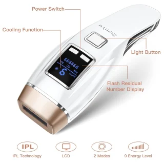 IPL karvade eemaldamise seade jahutusega, laserepilatsiooniseade, IPL epilaator 2