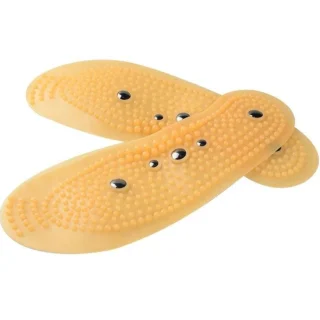 Magnetilised tallatoed, kollased massaažtallad 5 magnetiga, suurus 35–39, magnettallad, massaažiga jalatallatuged 1