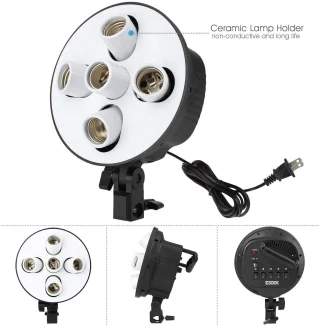 Fotostuudio softbox 235 cm, 4 pirni, 45W 5500K, softbox-valgustuskomplekt, stuudiovalgustuse softboks, video- ja fotovalgusti 5