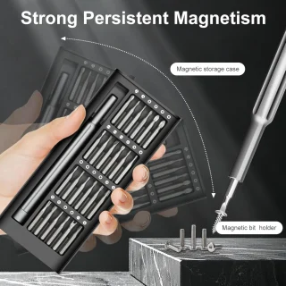 Magnetiline kruvikeerajakomplekt 25-ühes mini kruvikeerajaga, magnetiline bitside komplekt, täppiskruvikeeraja komplekt 2