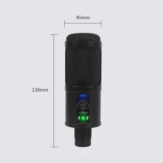 USB-C mikrofonikomplekt koos liigendraamiga lauastatiiviga ja pop-filtriga, USB Type-C mikrofon, kondensaatormikrofon komplekt 2