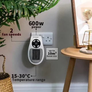 Mini elektriradiaator, kaasaskantav, reguleeritava temperatuuriga, sobib beebitoale, mini soojapuhur, väike toasoojendi 5