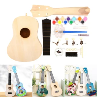 DIY akustiline ukulele komplekt, meisterdatav ukulele komplekt, käsitöö ukulele komplekt 2