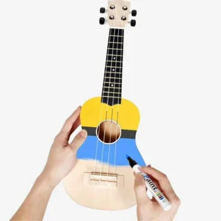 DIY akustiline ukulele komplekt, meisterdatav ukulele komplekt, käsitöö ukulele komplekt