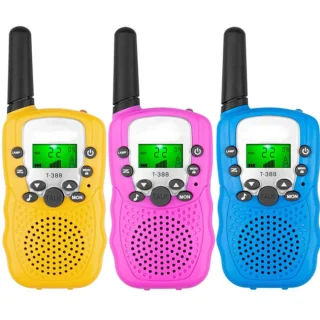 Pika leviala raadiosaatjad LCD-ekraaniga, 3 tk komplektis, käsiraadiosaatjad, walkie-talkie raadiod 1