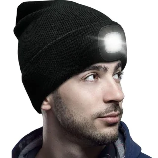 LED müts esilaternaga, LED valgusega müts, taskulambiga müts 1
