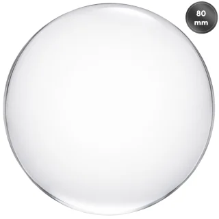 Kristallkuul 80 mm, läbipaistev klaaskuul fotograafiaks, klaasist fotokuul, dekoratiivne kristallkera