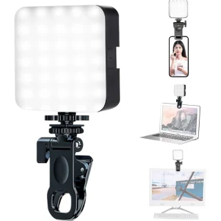 Clipitav LED-valgusti telefonikaamerale, kaasaskantav, clip-on välisvalgusti, telefonivalgusti kaamerale