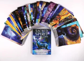 Tarokaardid Mystic Oracle, 44 Sacred Spirit vaimse juhatuse kaarti vaimseteks lugemisteks, oraakaardid, ennustamiskaardid 5