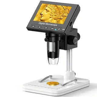 Digitaalne LCD-mikroskoop 4,3" ekraaniga, 50x–1000x suurendus, digimikroskoop, ekraaniga mikroskoop