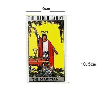 Tarotkaardid Rider Waite Smith stiilis, 78 kaarti, veekindel paber, ennustamis- ja ennustuskaardid, taro kaartide komplekt, taropakk 2