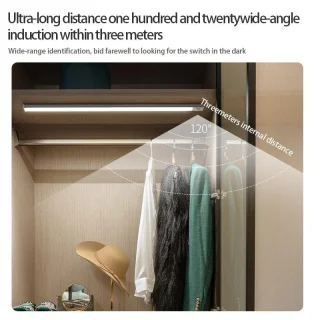 LED valgusriba liikumisanduriga, 60 cm, LED liikumisanduriga lamp, liikumisanduriga valgusliist 4