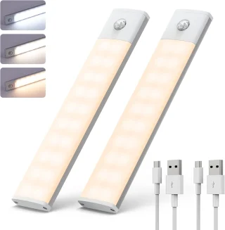 LED valgusriba liikumisanduriga, 60 cm, LED liikumisanduriga lamp, liikumisanduriga valgusliist 5