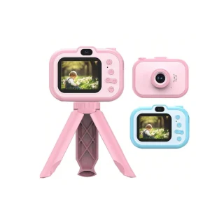 Laste digikaamera statiiviga, roosa, laste fotokaamera mänguasi, laste digitaalne fotokaamera 3