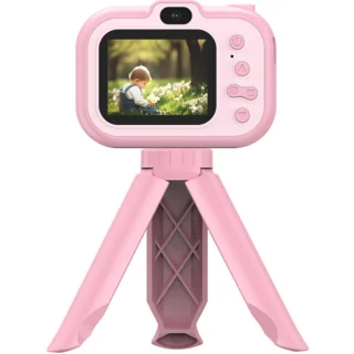 Laste digikaamera statiiviga, roosa, laste fotokaamera mänguasi, laste digitaalne fotokaamera 1