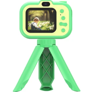 Laste digikaamera statiiviga, roheline lastel kaamera mänguasi, laste fotoaparaat, lastekaamera