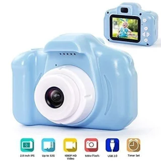 Laste kaamera HD video, sinine mini laste digitaalne kaamera, laste fotokaamera 2
