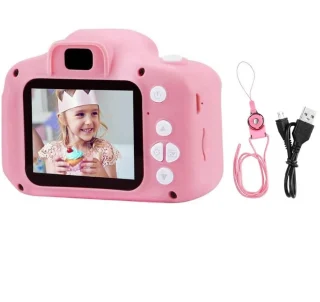 Laste digikaamera roosa, laste digitaalne kaamera, laste fotokaamera 2