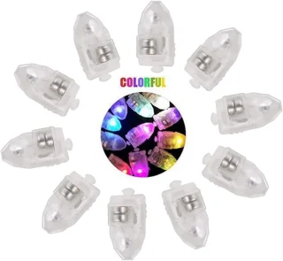 LED õhupallituled, RGB mini LED-lambid õhupallidele, 50 tk, ballooni LED-tuled, õhupallide valgusdioodid 3