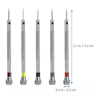 Täpsuskruvikeerajate komplekt 0,8–1,6 mm, 5 tk, mini kruvikeerajate komplekt, peenike täpsus-kruvikeerajate komplekt 2