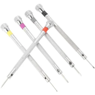Täpsuskruvikeerajate komplekt 0,8–1,6 mm, 5 tk, mini kruvikeerajate komplekt, peenike täpsus-kruvikeerajate komplekt
