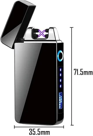 Plasmasüütaja must, USB-laetav leegita tulemasin, elektriline plasmatulemasin, USB plasmatulemasin 3