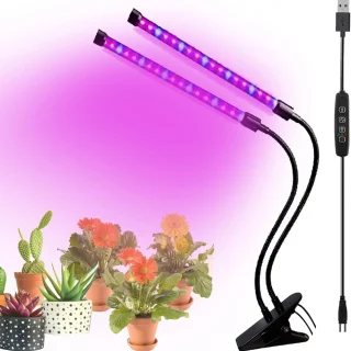 LED taimelamp täisspektriga sise­taimedele, USB-toitega kasvulamp toataimedele, fütolamp, taimede kasvutuli