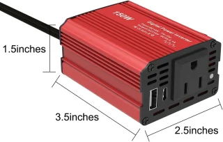 Auto inverter 150W, 12V kuni 220V pingemuundur autole, auto voolu muundur 2