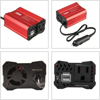 Auto inverter 150W, 12V kuni 220V pingemuundur autole, auto voolu muundur 3